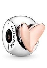 exquisite silver freehand heart Pandora baby charm